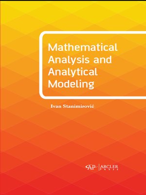 cover image of Mathematical Analysis and Analytical Modeling